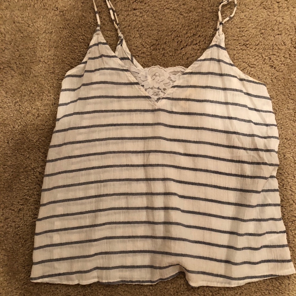 Hollister cotton striped tank
